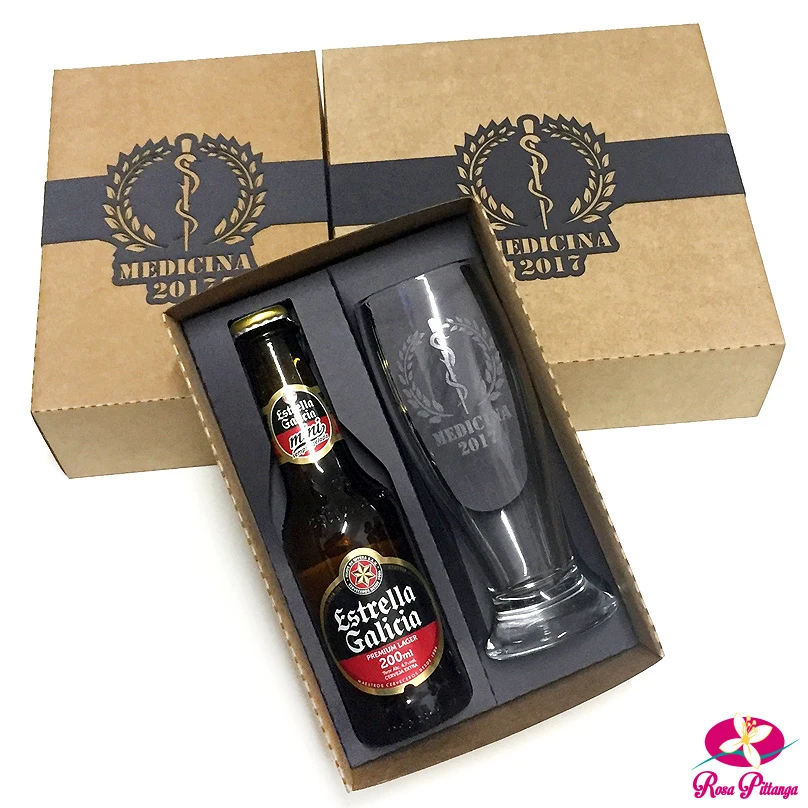 Kit de taça personalizada para formatura