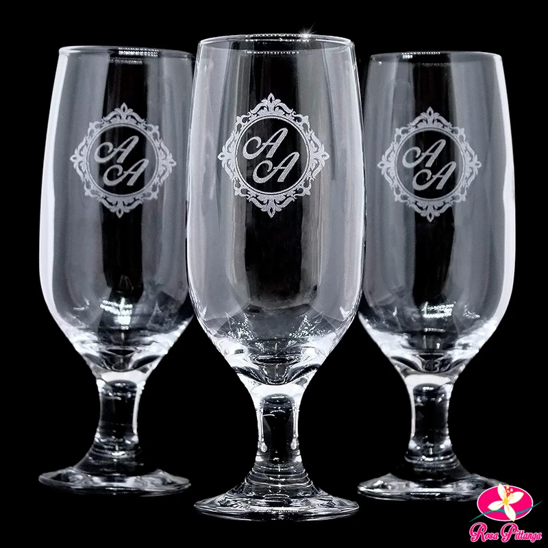 Taça de cerveja personalizada para casal