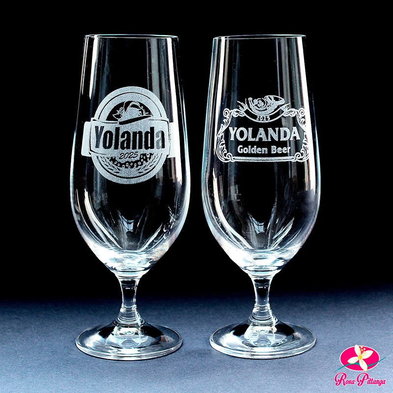 Taça de cerveja personalizada com nome na Casa Verde