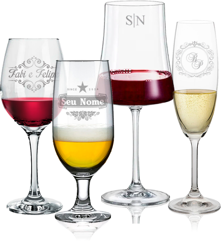 Taças e copos <br> Personalizados